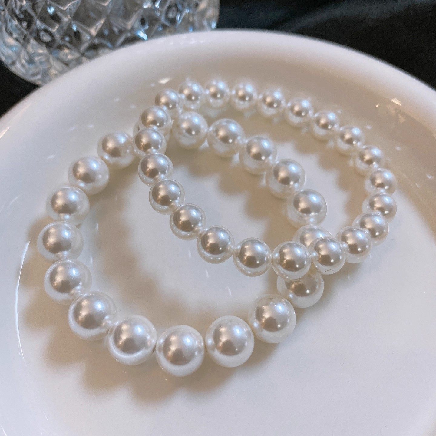 Akoya Aurora Goddess/Natural Australian Mother-Of-Pearl Pearl Bracelet for Women, Australian White Strong Luster Layered Pearl Bracelet, Light Luxury