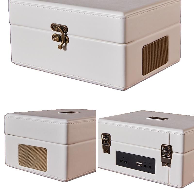 Music CD Player Listening to Album CD Player Disc Retro Desktop Portable Record Bluetooth Speaker All-in-One