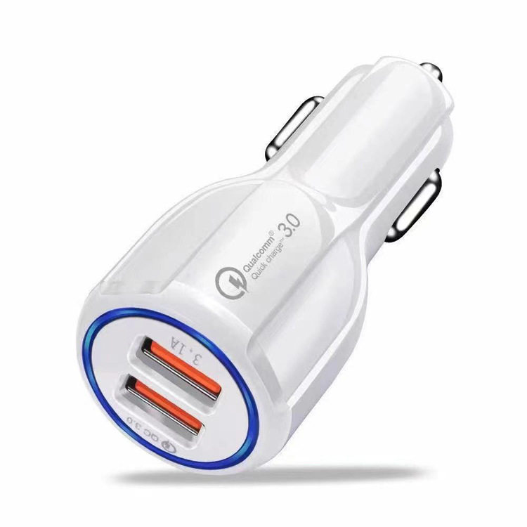 Car Mobile Phone Charger 6A Fast Charging Dual Port USB Car Power Converter Multi-Function Universal Fast Charging Head