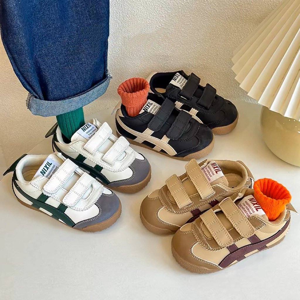 2025 Spring and Autumn New Children's Forrest Gump Shoes Korean Fashion Boys and Girls Casual Board Shoes Velcro Baby sneaker