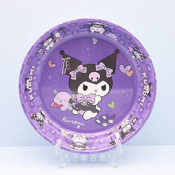 Creative melamine tableware creative plastic household plate cartoon dish fruit plate imitation porcelain plate cold dish