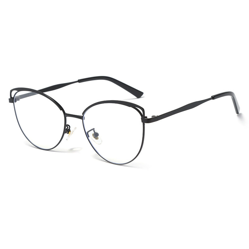 Cross-border Trendy New Anti-blue Color-changing Glasses Women's Personalized Matching Artistic Retro Myopia Glasses Frame for Men