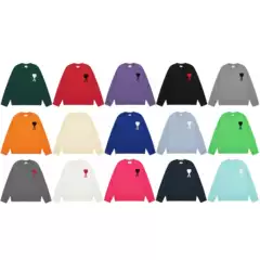 Knitted Sweater Round Neck Small Love Trendy Brand Women Couple Loose Sweater Top Long Sleeve 25 Years New Cross-Border