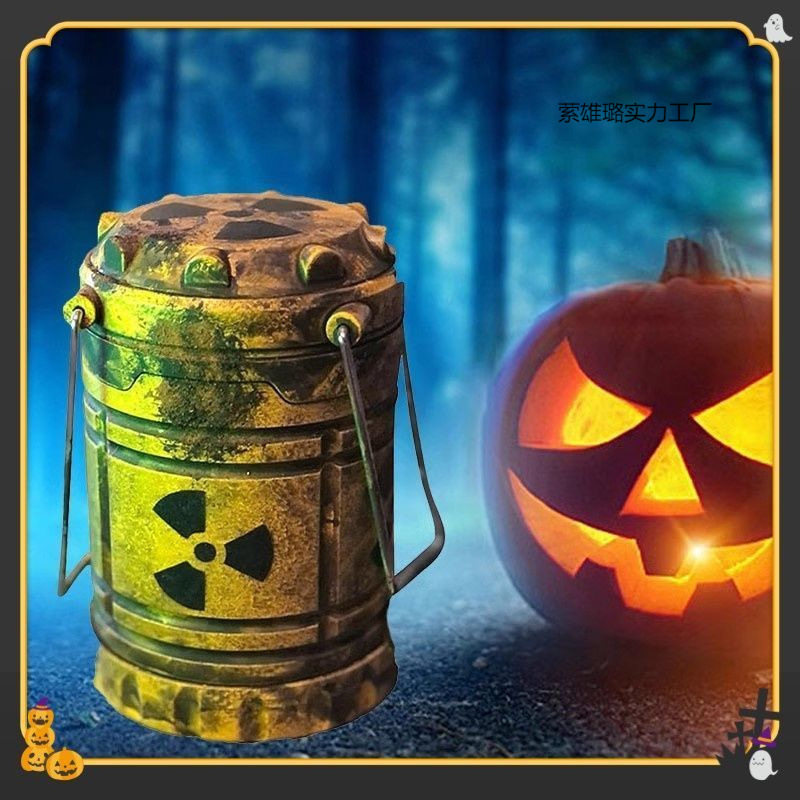 Nuclear Reactor Night Light Small Nuclear Battery Reactor Green Light Portable Lamp Radiation Lamp Cool Game Lantern