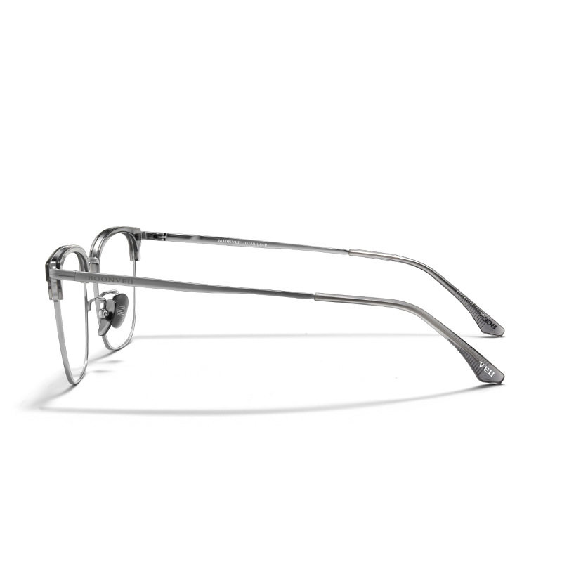Best Bw7207V Business Eyebrow Frame Myopia Glasses Frame Men's Ultra-Light Pure Titanium Frame Danyang Glasses Wholesale