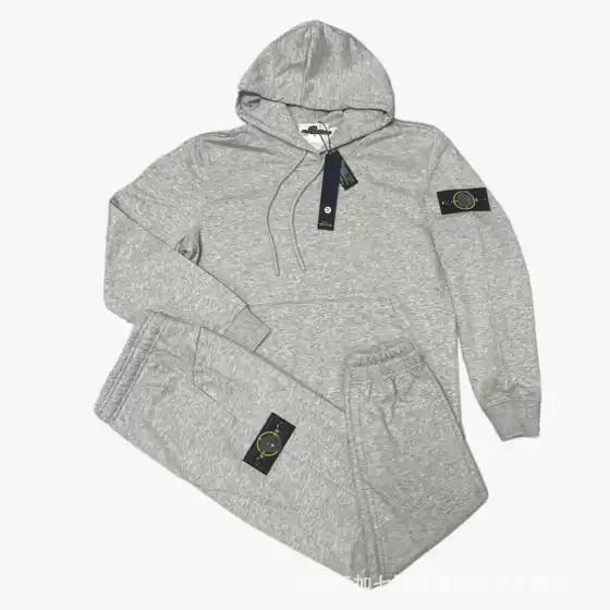 Cross-Border Trendy Brand Stone Classic Men's and Women's Sweatshirts 370g Hooded Long-Sleeved Casual Suit Men's Sweatshirts
