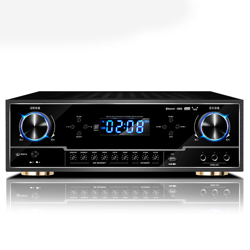 M26 Professional High Power Home 2.0 Amplifier HIFI Bluetooth KTV Subwoofer Karaoke Amplifier