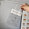 Kitty Cat Portable Transparent Gift Bag Birthday Ins Style Girly Cute Cat Gift Stationery Storage Accessories