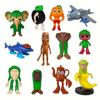 24 Pieces of Blind Box Suntung Sahur Wooden Stick Hand-Made Office Pendant Keychain Student Gift