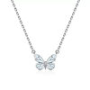 Butterfly Light Necklace Women's Simple Light Luxury Fashion New Blue Luminous Smart Butterfly Mori Aurora Clavicle Chain