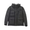 High-End New North Face Workwear down Jacket with Diagonal Zipper Pockets, Stand Collar, Couple's Same Style, Hooded Fashion Versatile Coat