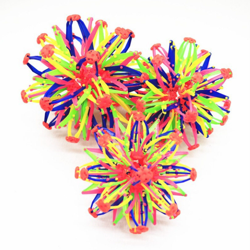 Large Flower Ball Telescopic Ball Hand-Grabbed Magic Ball Becomes Larger and Small Ball Scattered Flower Ball 33cm Ball Kidsren's Toy