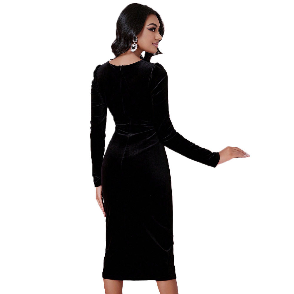 Elegant Midi Dress for Women European Style Spring Summer Fashion Youthful Look Wholesale Available