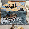 Nautical Diary Blanket Cotton Blanket Single Sofa Blanket Cover Blanket Living Room Dress-up Sofa Blanket Dust Blanket