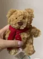 Red scarf bear charm