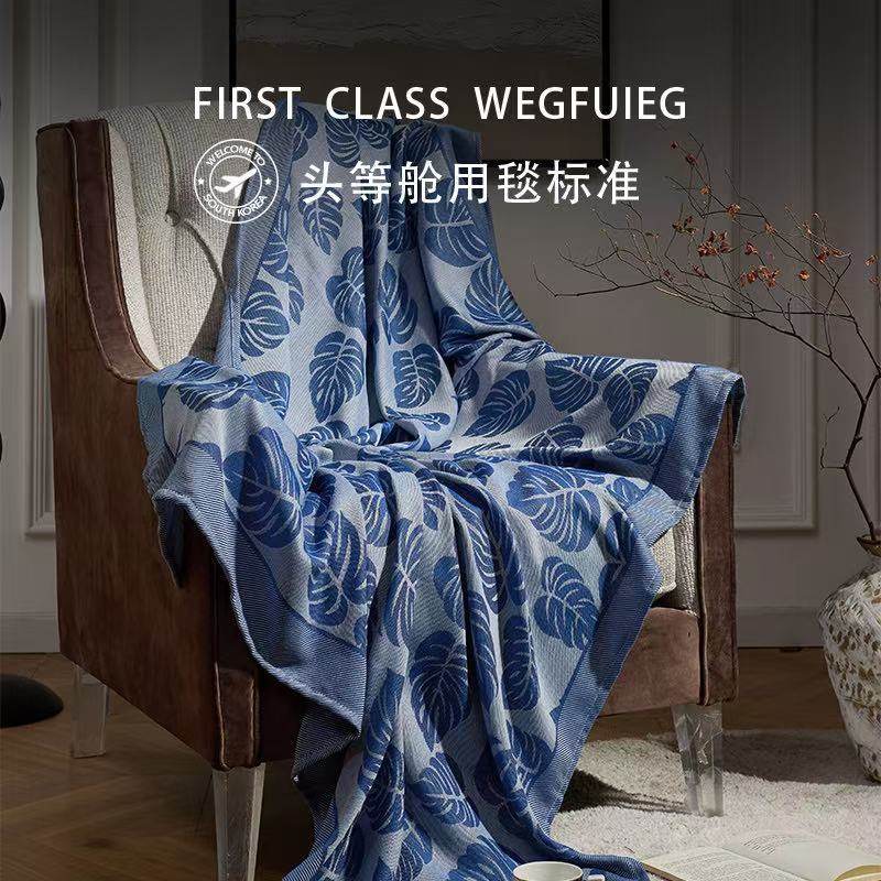 Extra Large Aviation Blanket Light Luxury Blanket Four Seasons Air-conditioning Blanket Thickened Student Nap Blanket Sofa Blanket Camping Blanket Bed Cover