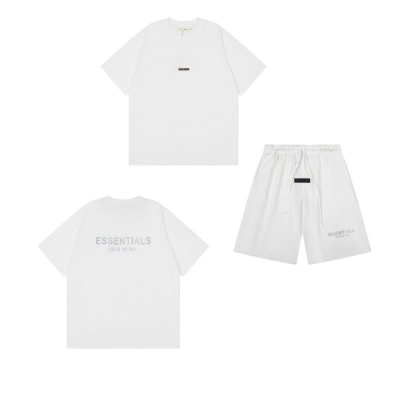 新款FEAR OF GOD ESSENTIALS植绒字母男女休闲宽松加绒连帽卫衣潮