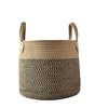 Cross-border cotton rope woven basket with handle toy sundries laundry basket multi-color toy storage basket storage basket