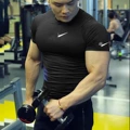 Black medium double groove short sleeves