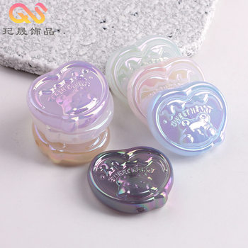 Jelly UV Colorful Baby Bear Milk Diy Sweetheart Bear Biscuit Beaded Mobile Phone Chain Bracelet Accessories