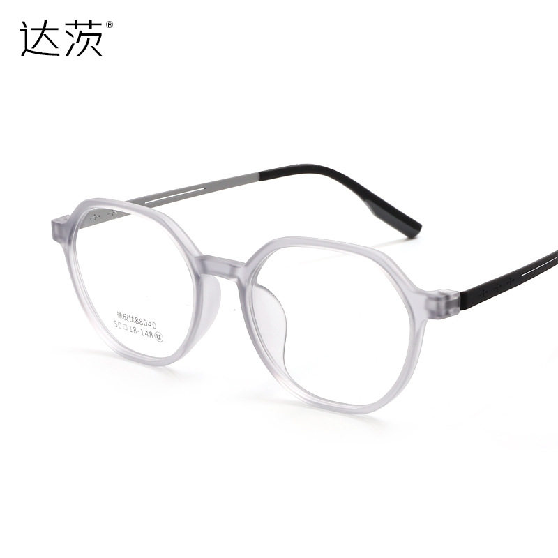 Rubber titanium polygonal glasses frame glasses frame for men and women with big face slimming glasses frame wholesale 88040