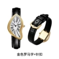 Gold roman numeral buckle