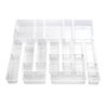 Free combination kitchen drawer partition box home finishing ps transparent plastic cosmetic drawer storage box