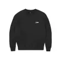 [black round neck sweatshirt]
