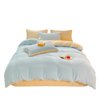 Milk Velvet Bed Four-piece Coral Velvet fleece-lined Thickened Double-sided Winter Warm Bed Sheet Quilt Cover Bedding Three-piece Set
