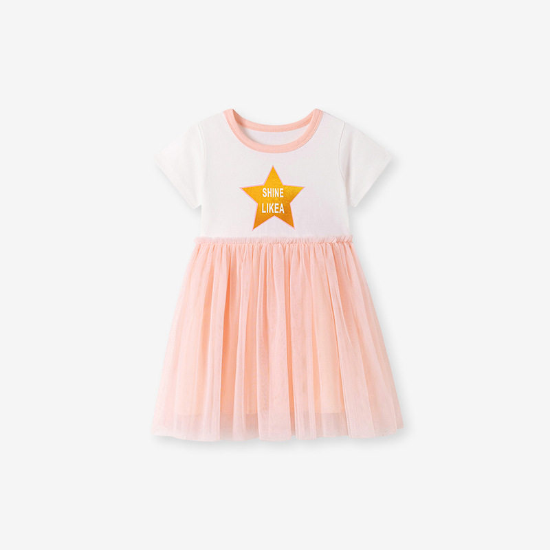 Girls' Dress Wholesale from Source Factory, Summer Cute Mesh Kids' Dress