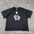Black-white printed short sleeves