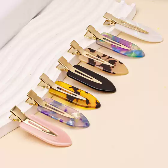 Wholesale Hair Clips, Tortoiseshell Color, Seamless Side Clips for Women, Simple Hair Accessories, Trendy Floral Duckbill Clips, Side Clips