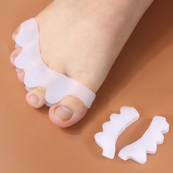 Toe Overlapping Toe Separator, Manicure Spacer Toe Cover, Silicone Comfortable and Soft Foot Clip, Finger Protection Correction Separator