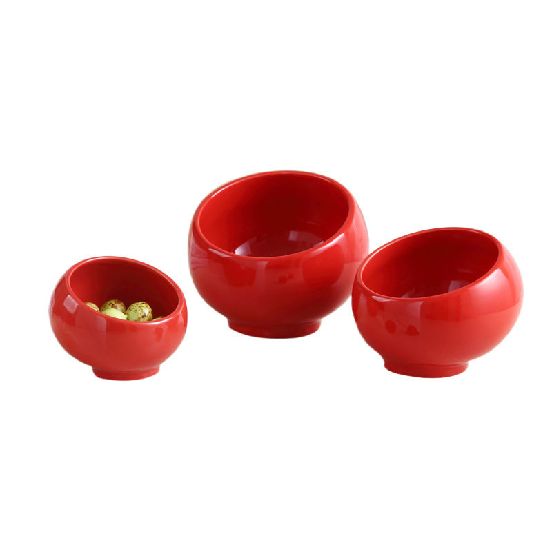 Seasoning Bowl Commercial Ceramic Commercial Hot Pot Shop Sauce Desktop Bowl Buffet Malatang Large Capacity Printing Small Material