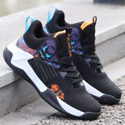 Foreign Trade Wholesale Basketball Shoes Spring and Autumn New Style Fly Woven Mesh Sports Shoes Fashion Trend Student Running C
