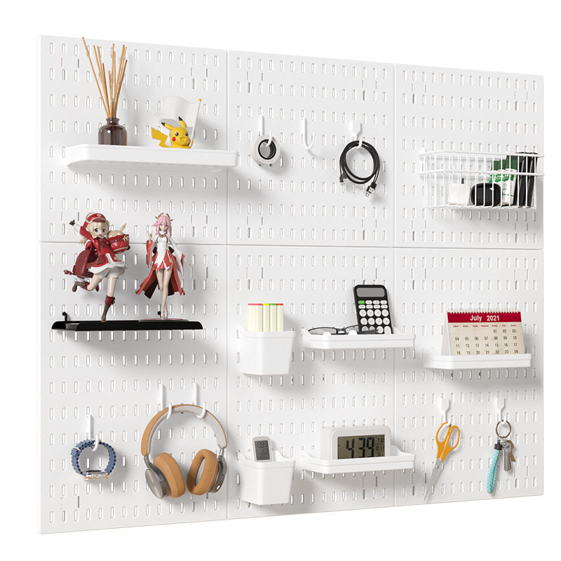 Cross-border Wall Exhibition for Hole Board DIY Accessories Splicing Storage Artifact Wall Decoration Storage Rack