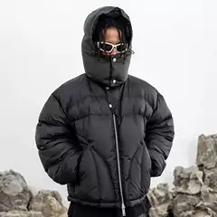 Zichi clothing club American high street functional style niche design hooded warm cotton-padded coat thickened casual cotton-padded coat