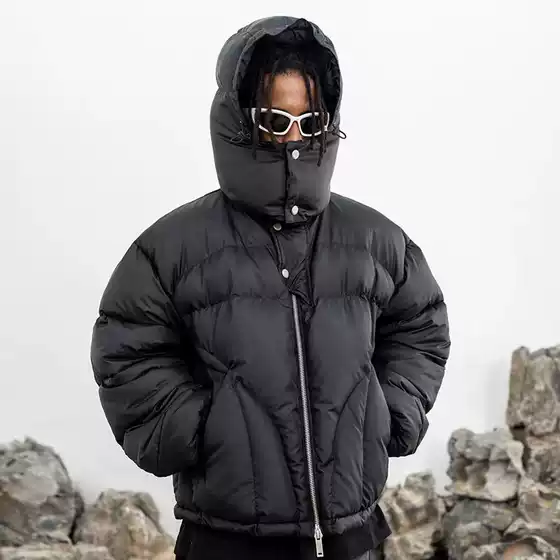 Zichi clothing club American high street functional style niche design hooded warm cotton-padded coat thickened casual cotton-padded coat
