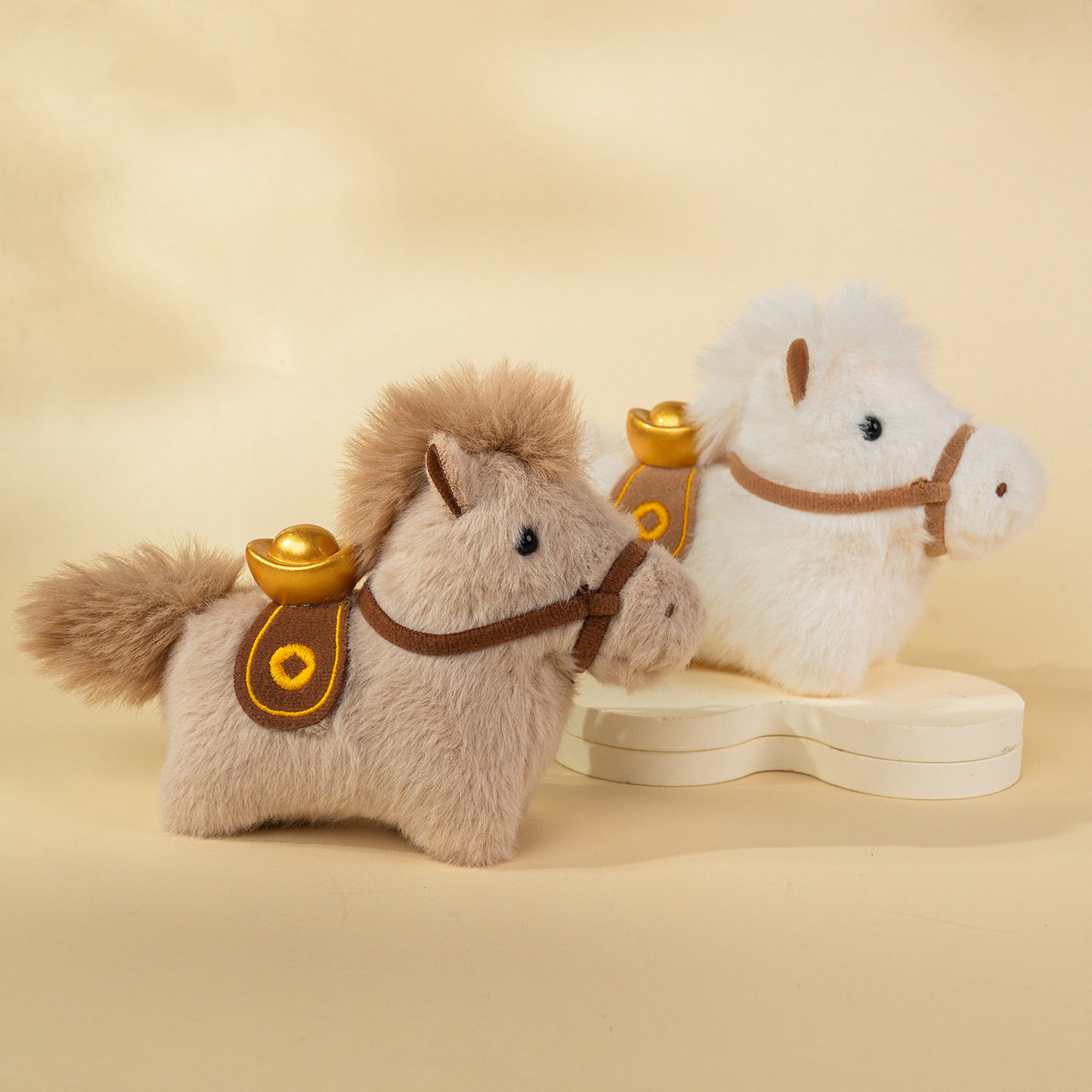 2026 Cute Year of the Horse Mascot Dunhuang Yuanbao Pony Doll Keychain Stuffed Toy Children's Doll Pendant