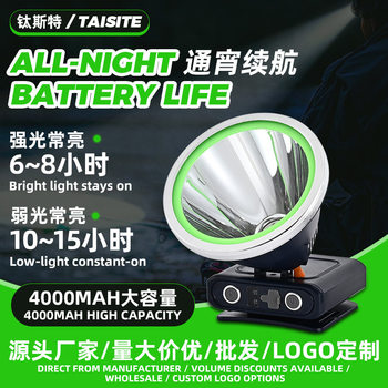 Led Headlight Strong Light Long Battery Life Outdoor Light Waterproof Head-Mounted Fishing Headlight Portable Outdoor Night Running Headlight