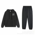 Dark gray hooded leggings-suit