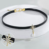 Bamang Star Pearl Collar Women's Neck Strap Choker Short Neck Necklace Black Clavicle Chain 2025 New Fashion