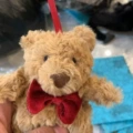 Bow tie bear pendant