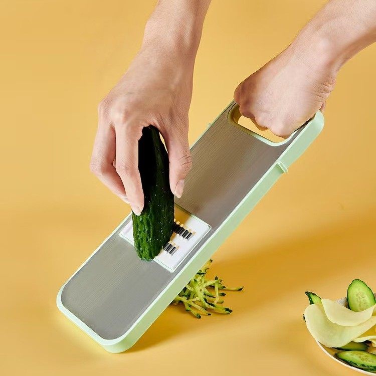 Household Potato Shredder Multi-Functional Hand-Friendly Vegetable Cutter Cucumber Radish Thick and Thin Shred Slice Vegetable Grater