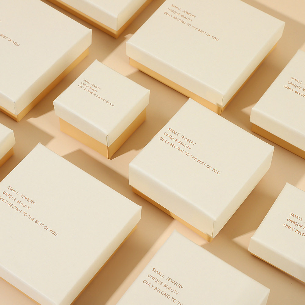 Tiandi cover jewelry box cross-border advanced simple necklace box earrings box fashion matching handbag packaging box wholesale