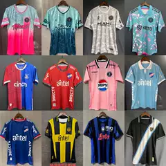 2024-2025 America Miami Crystal Palace Uruguay Jersey Series Pink Blue Sport American Style Short Sleeve Football Shirt Wholesale