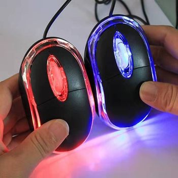 Factory in stock wired mouse colorful small photoelectric factory wholesale e-sports mouse business home office mouse