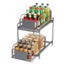 Kitchen Sink Floor-Standing Double-Layer Storage Rack Bathroom Cabinet Countertop Spice Storage Drawer Basket Storage Rack