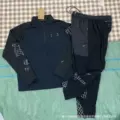 Black mesh suit