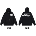 032 black of hooded sweatshirt